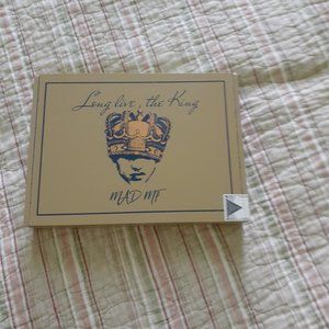 Long Live The King MAD MOFO thin all wood Ivory colored empty cigar box.